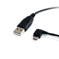 StarTech USB 2.0 Type-A Male to Left-Angle Micro-USB Male Cable 6'