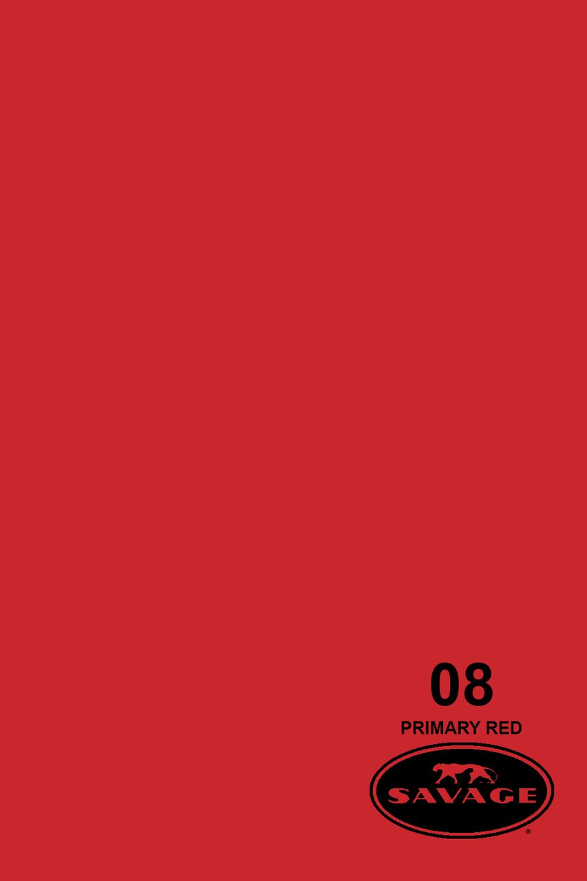 Savage #08 Primary Red Seamless Background Paper (86 x 36')