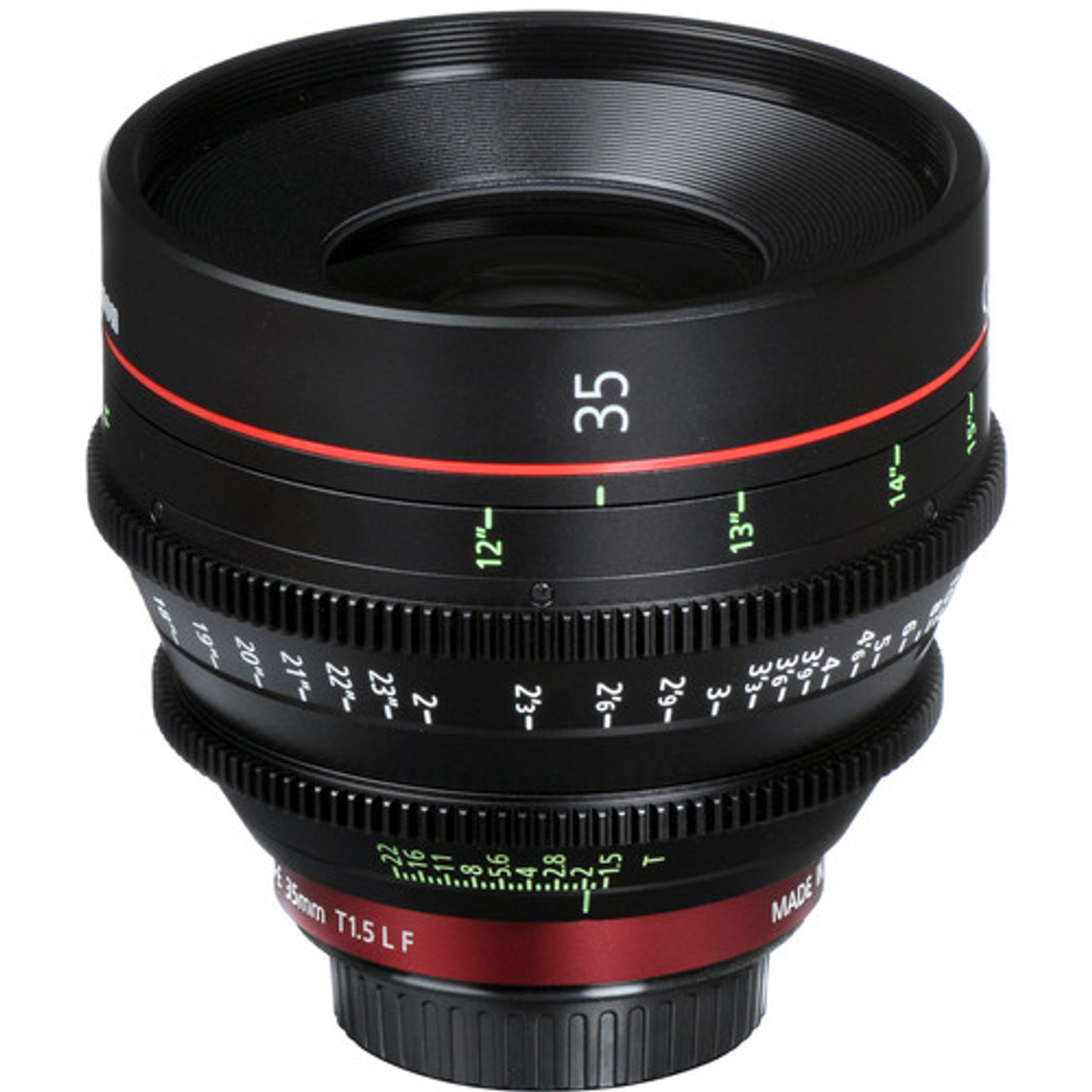 CANON シネレンズ CN-E 35mm T1.5 L F（フィート表記） Canon Cinema Prime Lens CN-E 35mm T1.5 L F (EF Mount) | Band Pro