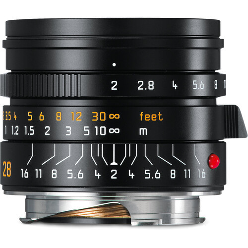 Leica M 28/2.0 Summicron ASPH Lens - Black