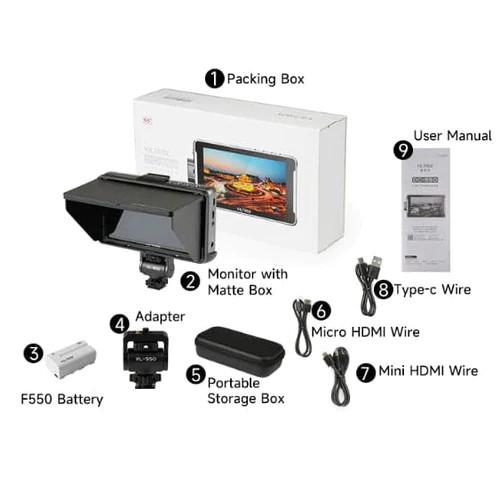 Viltrox DC-550 Pro LCD On-Camera HD Monitor 5.5in
