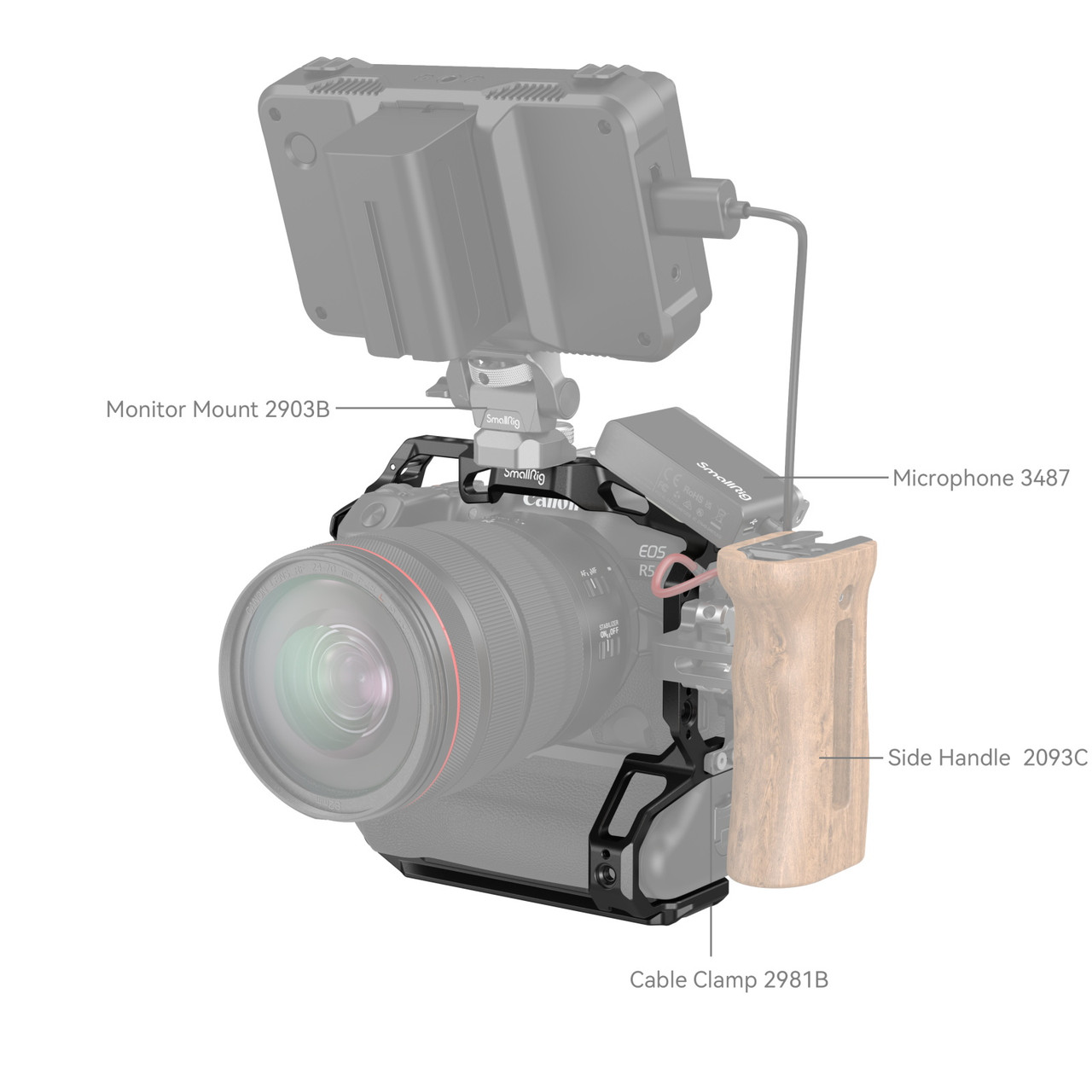 SmallRig CAGE KIT for CANON R5/R6 with BATTERY GRIP (9001348)