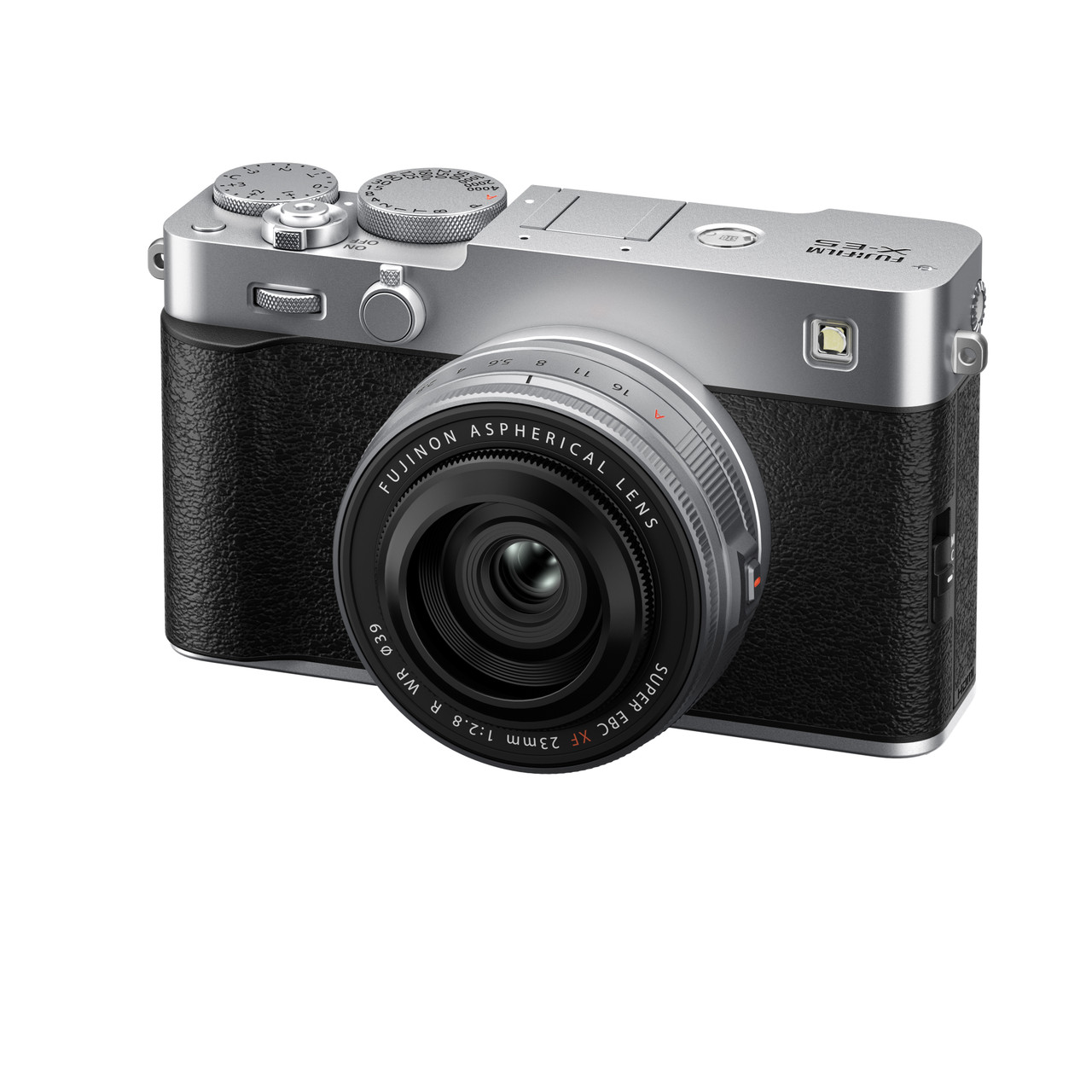 Fujifilm X-E5 Mirrorless Camera with XF 23mm f/2.8 Lens (Silver