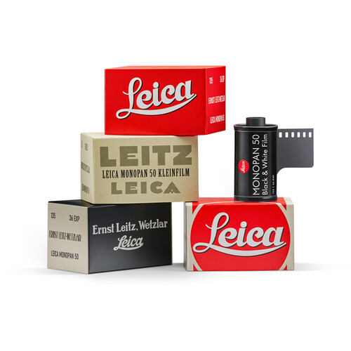 ライカMONOPAN 50 セットモノクロフィルム　35ミリフィルム　Leica Leica MONOPAN 50 Black and White Negative Film (35mm Roll Film, 36