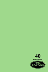 Savage Widetone Background Paper 53 Inch x 12 Yard Roll - #40 Mint Green