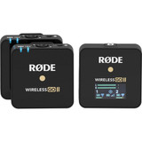 Rode Wireless GO II 2-Person Compact Digital Wireless 2.4 GHz Omni Lavalier Microphone System/Recorder Kit - Black
