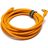 Tether Tools USB-C to USB-C Right Angle Cable - 15', Orange