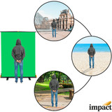 Impact Rapid Background Screen (Chroma Green, 6.7 x 5') *SPECIAL ORDER*
