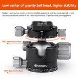 GEEKOTO CT28X mkII CARBON FIBER TRIPOD with BALL HEAD (9181526)