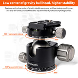GEEKOTO CT32X mkII CARBON FIBER TRIPOD with BALL HEAD (9181533)