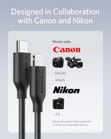 ANKER 514 LIGHTNING to USB-C 3ft CABLE for CAMERAS (2361011)