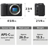 Sony ZV-E10 II Mirrorless Camera with 16-50mm Lens (Black) (ZVE10M2KB