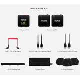 RODE Wireless GO (Gen 3) 2-Person Compact Digital Wireless Microphone System/Recorder (2.4 GHz, Black) (3010462)