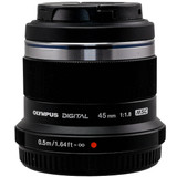 Used Olympus M.Zuiko Digital 45mm f/1.8 Lens (EX+) (625632680)