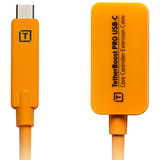 Tether Tools TetherBoost Pro USB Type-C Core Controller Extension Cable (16', High-Visibility Orange) (7012950)