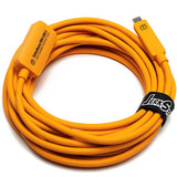 Tether Tools TetherBoost Pro USB Type-C Core Controller Extension Cable (16', High-Visibility Orange) (7012950)