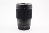 Used Sigma 16mm f/1.4 DC DN Contemporary Lens for FUJIFILM X (EX+)