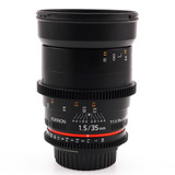 Used Rokinon 35mm T1.5 AS UMC Lens for Canon EF (EX)