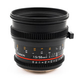 Used Rokinon 50mm T1.5 AS UMC Cine DS Lens for Canon EF (EX+)