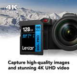 Lexar 128GB High-Performance 800x PRO UHS-I SDXC Memory Card (BLUE Series)