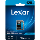Lexar 128GB High-Performance 800x PRO UHS-I SDXC Memory Card (BLUE Series)
