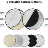 Westcott Illuminator Collapsible 5-in-1 Reflector (40")