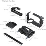 SmallRig 5823 Camera Cage Kit with V-Lock Battery Plate and Top Handle for Sony FX30/FX3