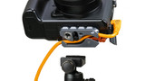 LeverLock Plus & Cable Kit – TetherPro Optima 10G USB-C Straight to Right Angle Cable – 15' (4.6m) – High-Visibility Orange