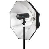 Westcott Deep Silver Bounce Umbrella (24")