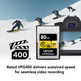 Lexar 80GB Professional CFexpress Type A Card GOLD Series
