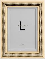 Lawrence Frames CRESTMORE Gold Ribbed 5x7 frame