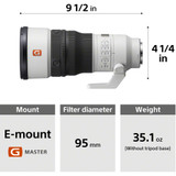 Sony FE 400mm f/4.5 GM OSS Lens (Sony E)
