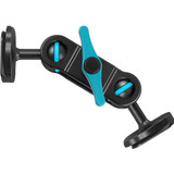 Kondor Blue 5.5" Cine Magic Arm with Double Ball Heads (Mini Quick Release, Raven Black)
