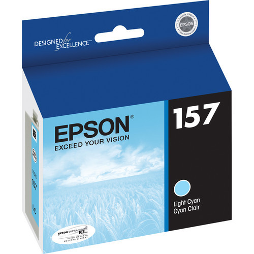 Epson T157 UltraChrome K3 Ink Cartridge - Light Cyan