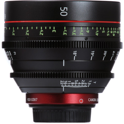 Canon CN-E 50mm T1.3 L F Cinema Prime Lens - EF Mount
