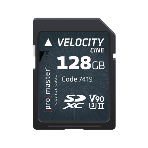ProMaster SDXC Velocity Cine Memory Card - 128GB