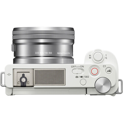 Sony ZV-E10 Mirrorless Camera with 16-50mm Lens - White