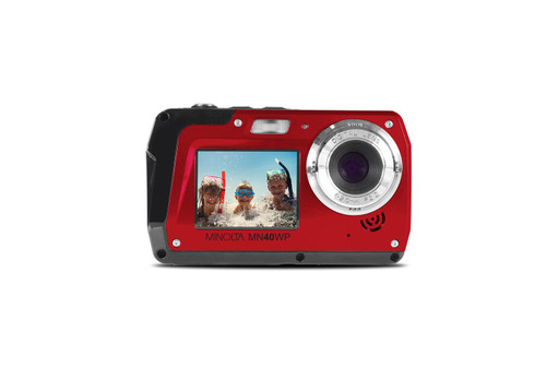 Minolta MN40WP Waterproof Camera - Red