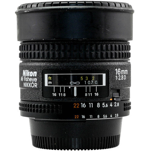 Used Nikon AF Fisheye-NIKKOR 16mm f/2.8D Lens (EX) (625444304)