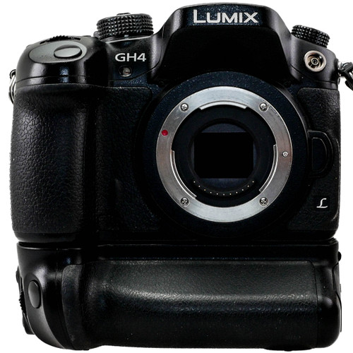 Used Panasonic Lumix DMC-GH4 Mirrorless Micro Four Thirds Digital Camera Body with Vertical Battery Grip (EX) (625434428)