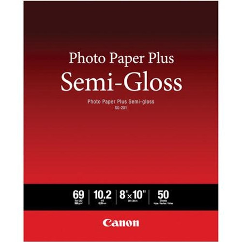 Canon SG-201 Photo Paper Plus - Semi-Gloss 8x10" 50 Sheets Canon SG-201 Photo Paper Plus - Semi-Gloss 8x10" 50 Sheets