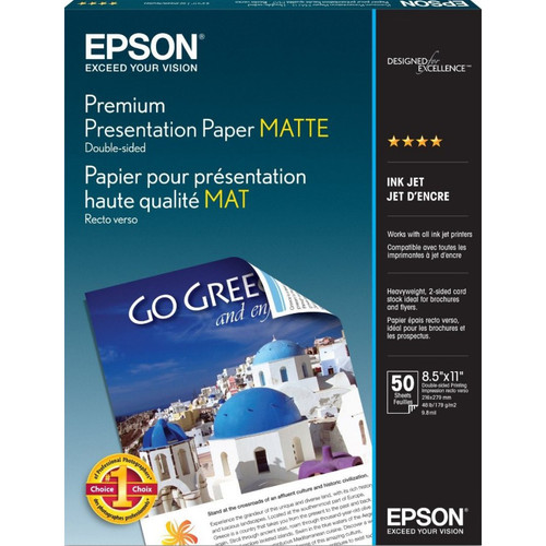 Epson Premium Presentation Paper Matte - 8.5x11" 50 Sheets
