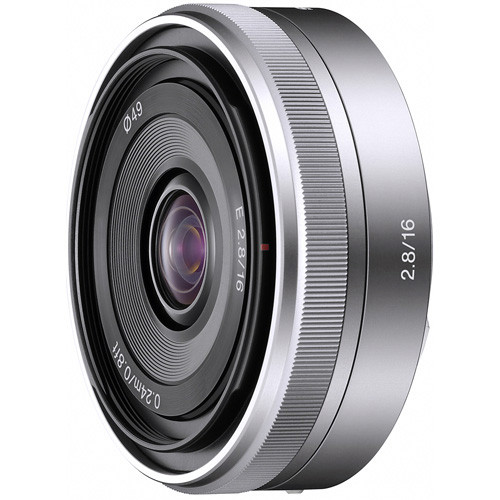 Sony E 16mm f/2.8 Lens- Silver Sony E 16mm f/2.8 Lens- Silver