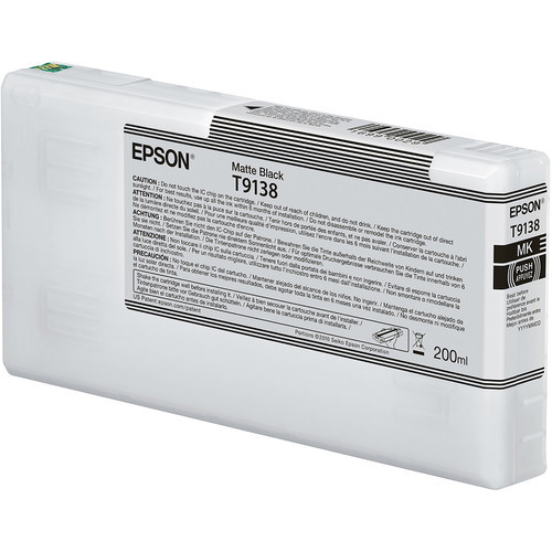 Epson T913 UltraChrome HDX Ink Cartridge 200ml - Matte Black