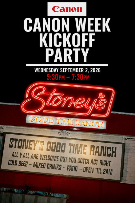 Canon Week Kickoff Party at Stoney's Good Time Ranch (Austin)