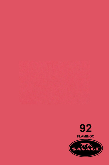 Savage Widetone Background Paper 107 Inch x 12 Yard Roll - #92 Flamingo