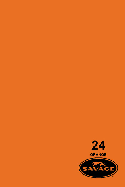 Savage Widetone Background Paper 53 Inch x 12 Yard Roll - #24 Orange Savage Widetone Background Paper 53 Inch x 12 Yard Roll - #24 Orange