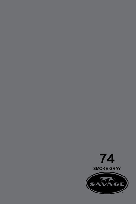Savage Widetone Background Paper 53 Inch x 12 Yard Roll - #74 Smoke Gray Savage Widetone Background Paper 53 Inch x 12 Yard Roll - #74 Smoke Gray