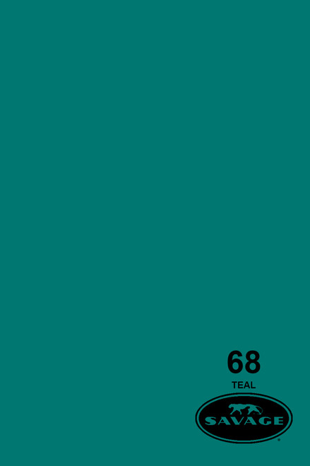 Savage Widetone Background Paper 53 Inch x 12 Yard Roll - #68 Teal Savage Widetone Background Paper 53 Inch x 12 Yard Roll - #68 Teal
