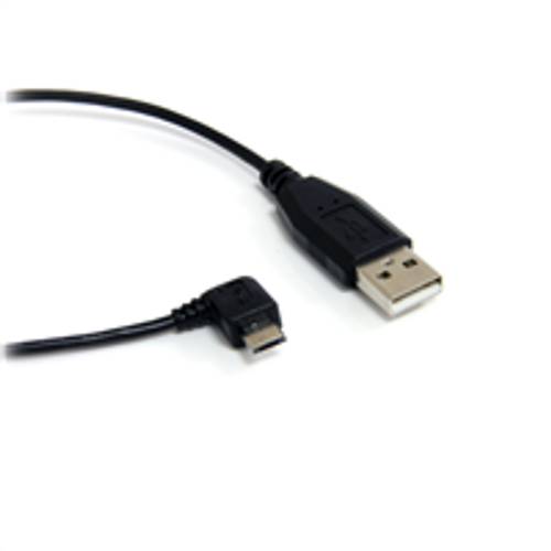 StarTech USB 2.0 Type-A Male to Right-Angle Micro-USB Male Cable 3' StarTech USB 2.0 Type-A Male to Right-Angle Micro-USB Male Cable 3'